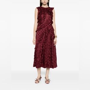 Ulla Johnson Kavita Cascading ruffled midi dress $2186 New without tag
